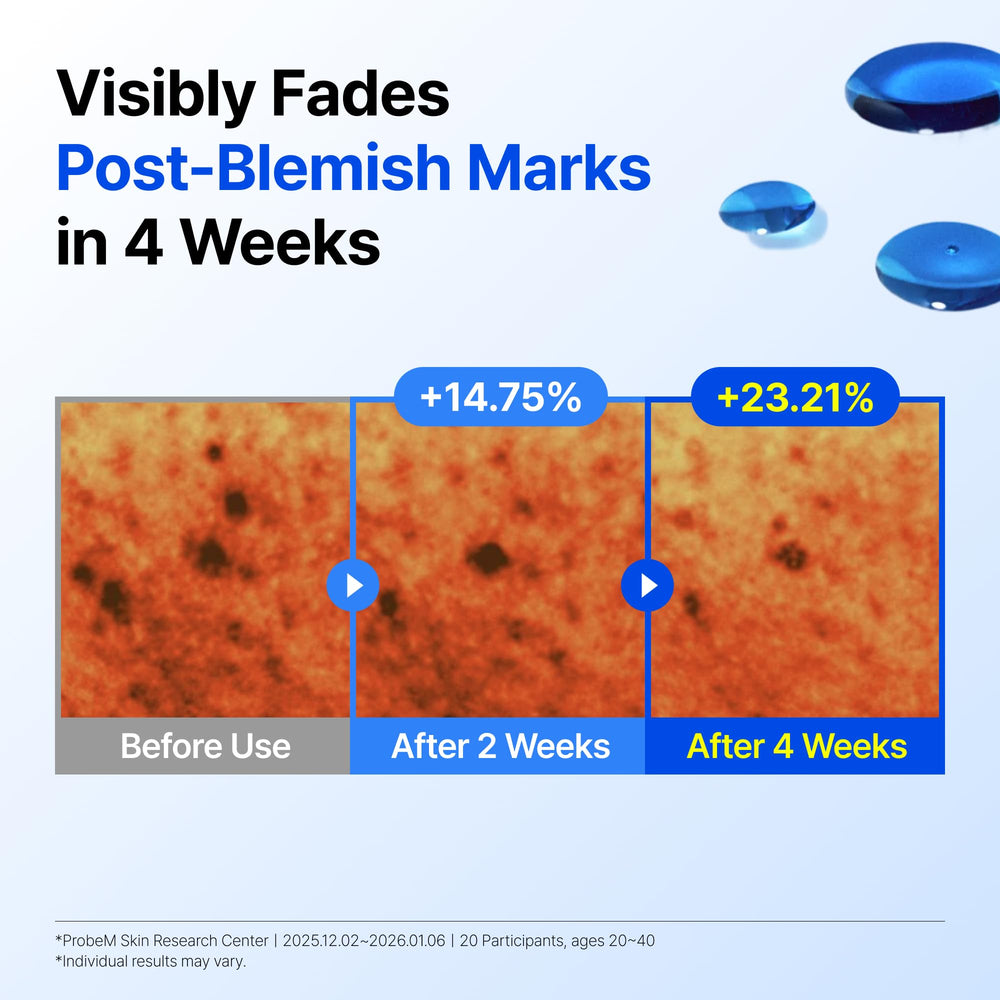 DearKlairs ingredient guaiazulene close-up calming visible redness