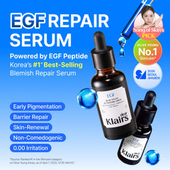 DearKlairs serum texture close-up showing lightweight absorption benefit