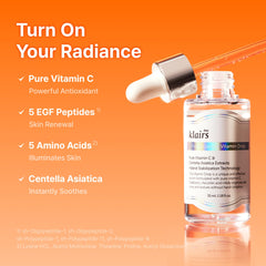 DearKlairs serum texture close-up highlighting lightweight, non-sticky absorption