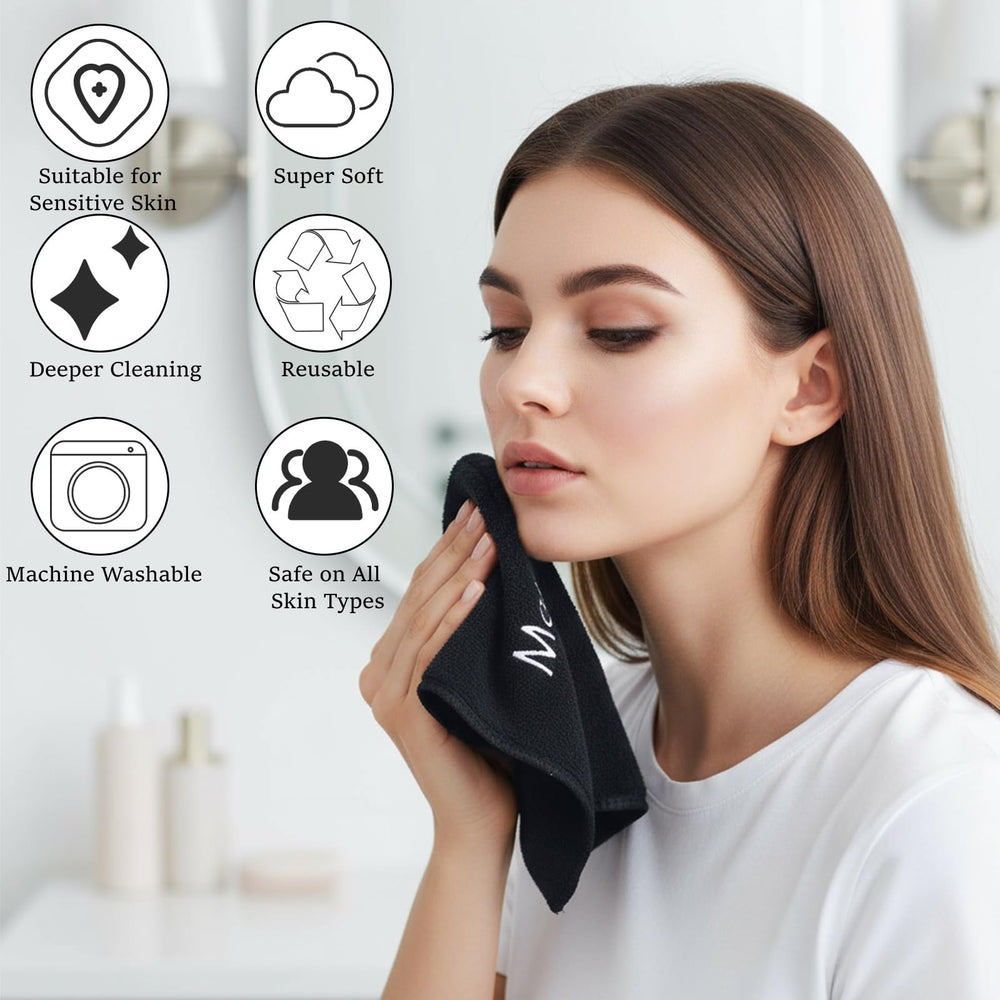 DEAYOU towels styled in bathroom showing neat display and guest-ready convenience