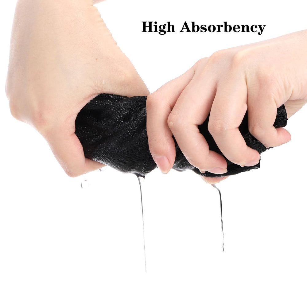 DEAYOU wet towel absorbing makeup showing quick-dry and high-absorbency benefit
