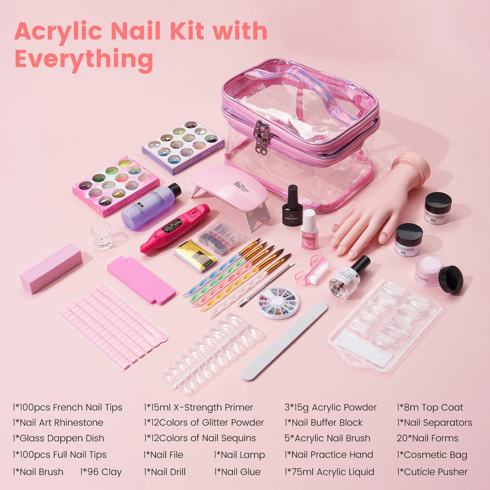 Deciniee 24 glitter powders array for colorful nail art options