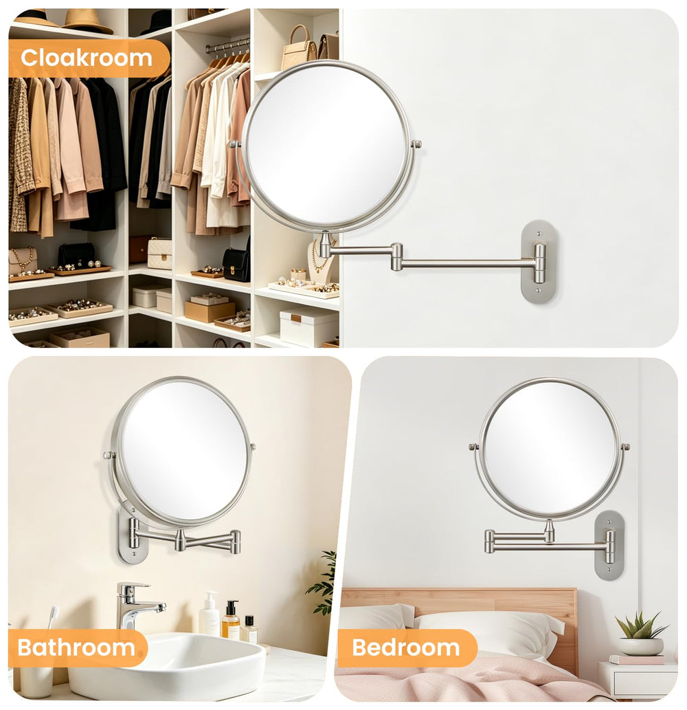 DECLUTTR mirror next to hand showing scale and easy handheld comparison benefit