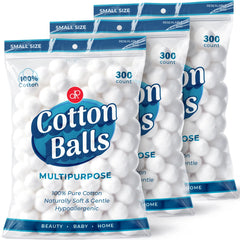 DecorRack front packaging showing 900-count cotton balls and benefits