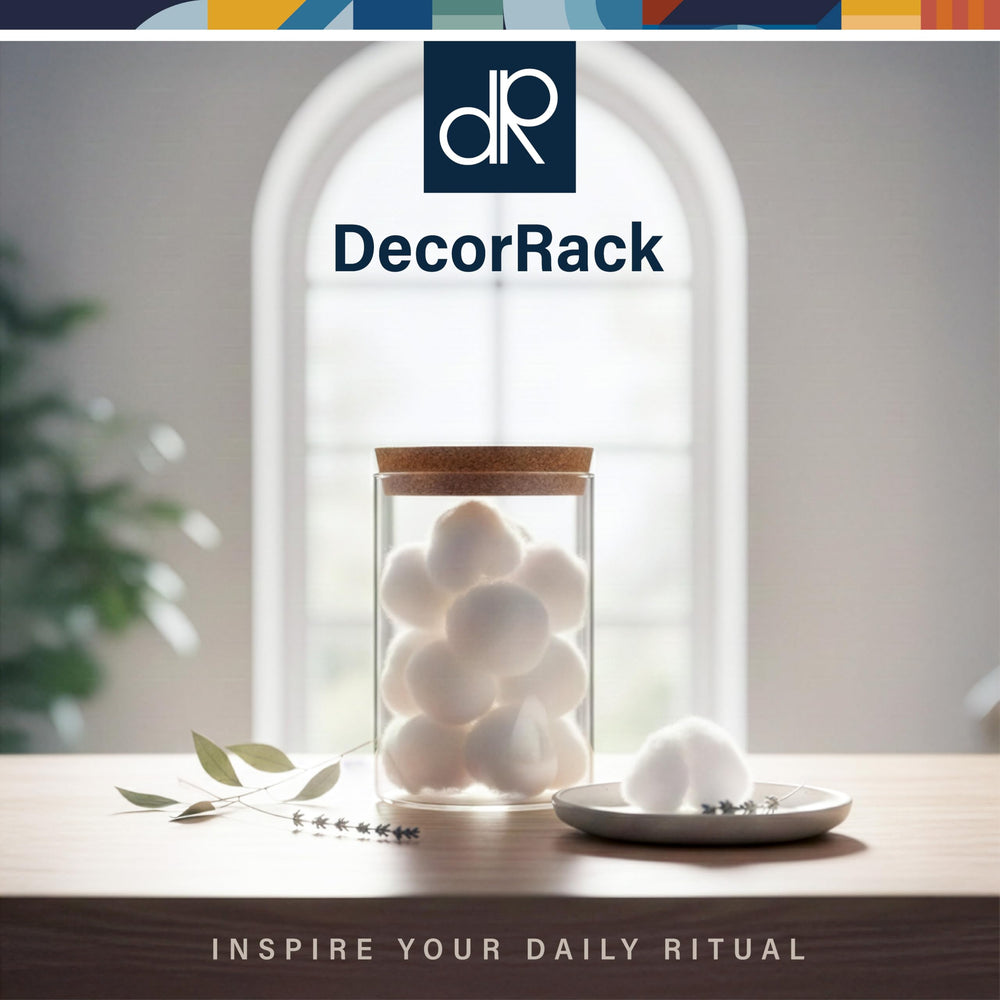 DecorRack cotton ball held in hand showing mini size and control