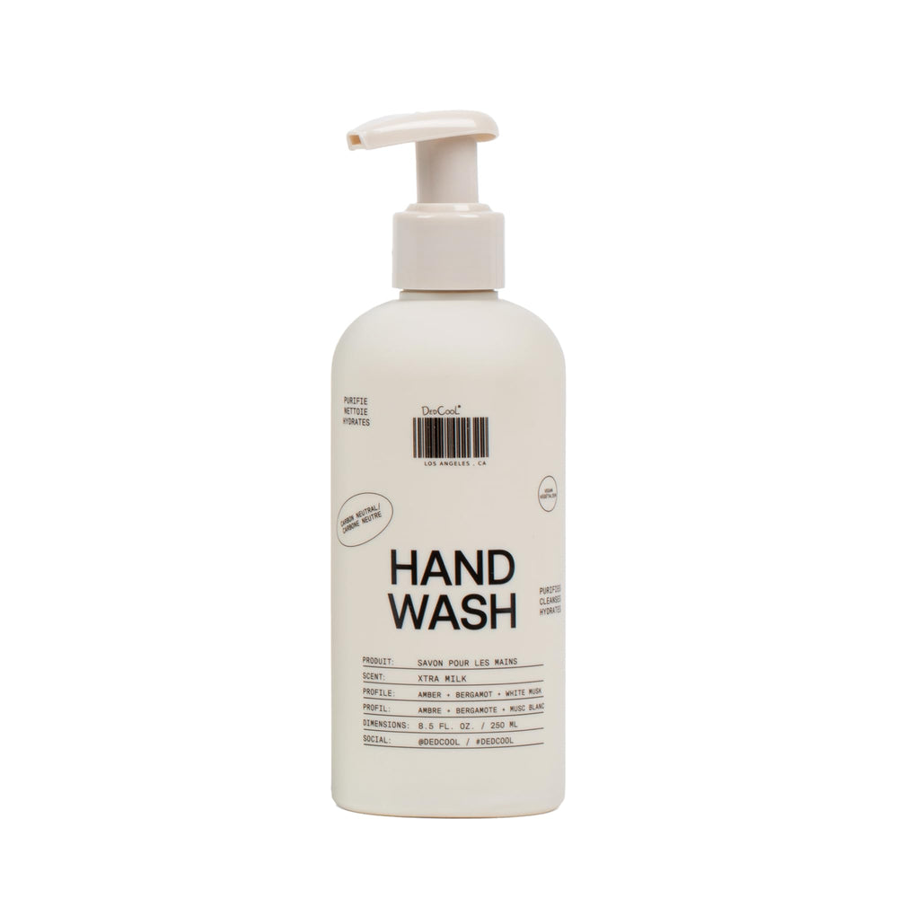 DedCool front bottle view showing label and pump, highlighting gentle hydration benefit
