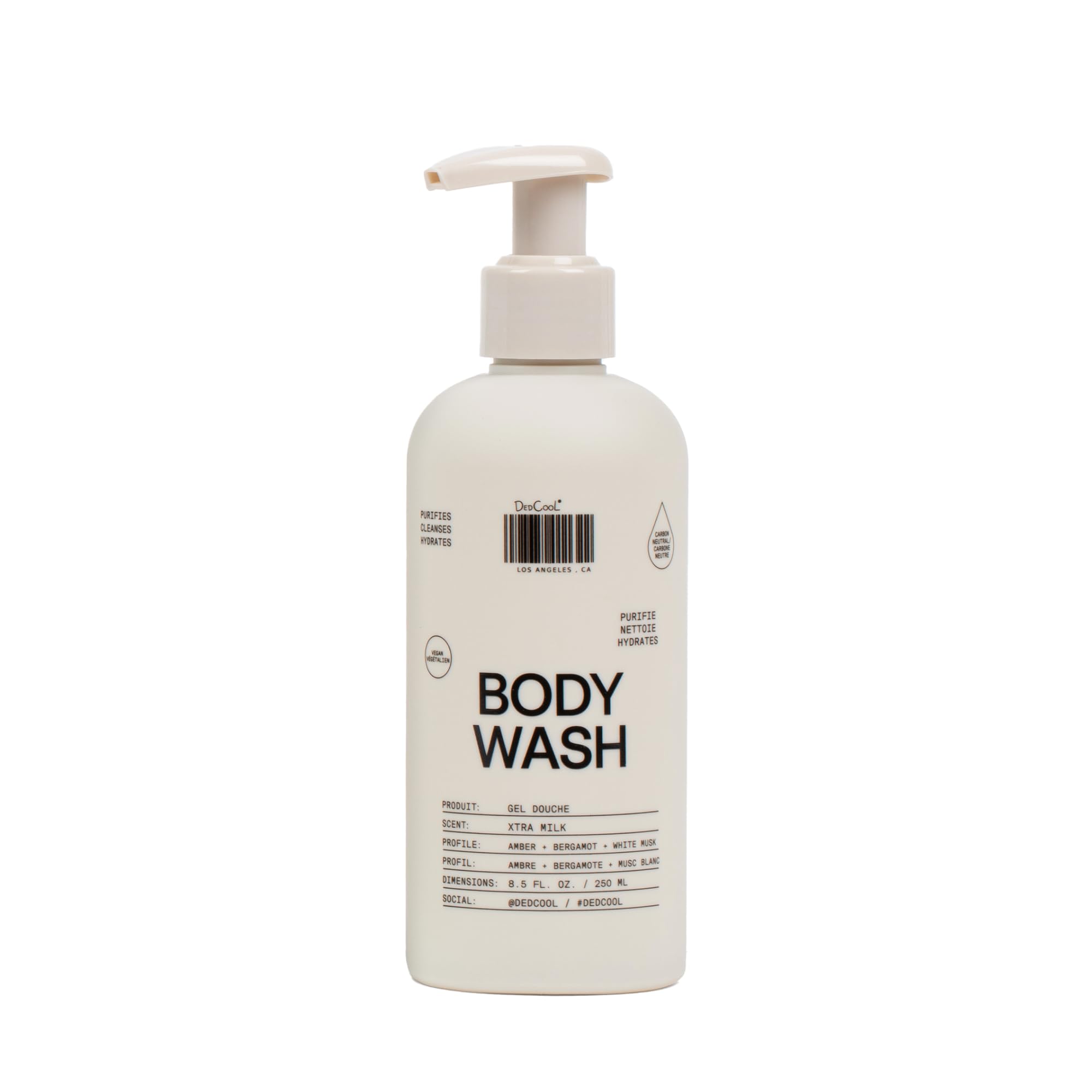 DedCool bottle front view showing label and volume, clean design benefit