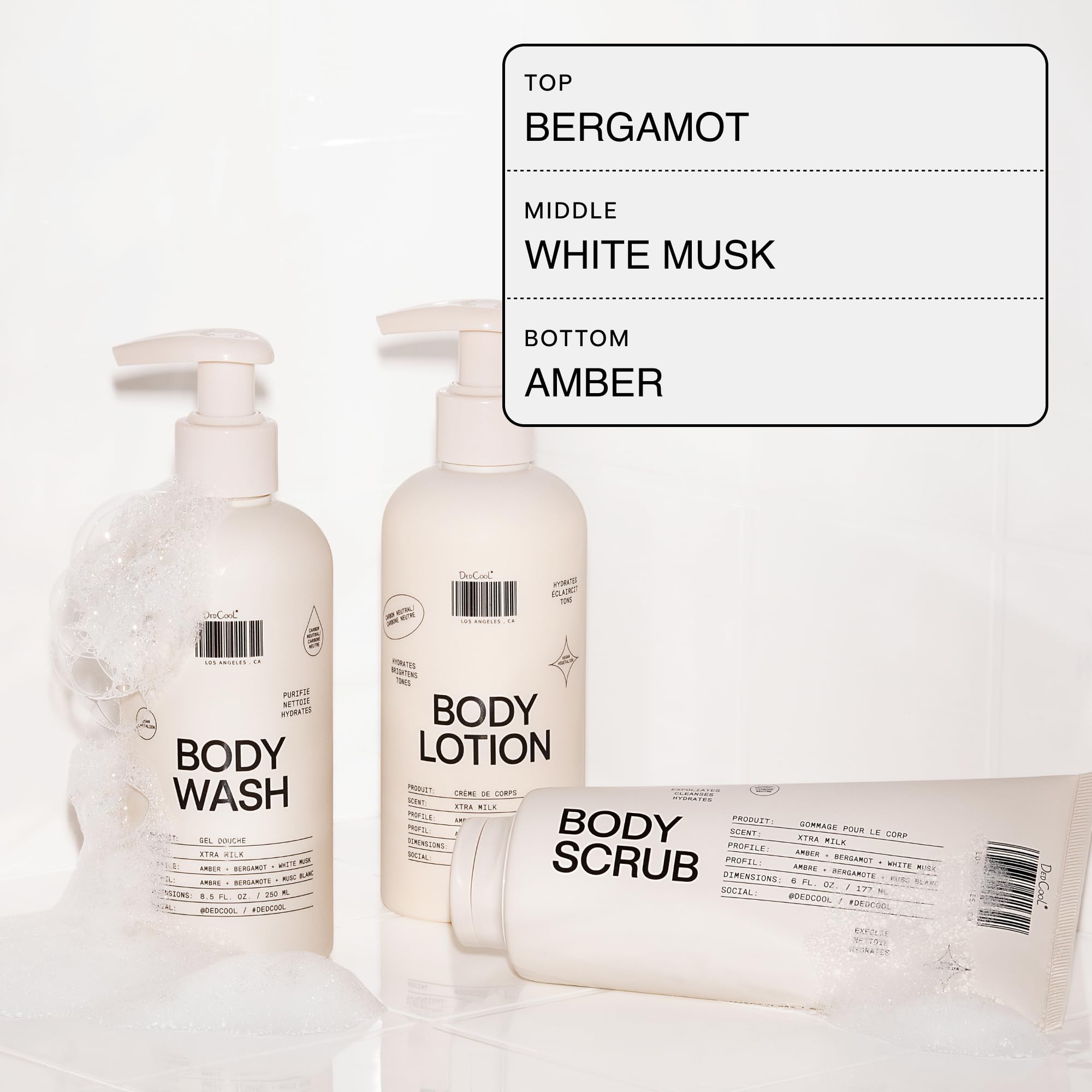 DedCool ingredients label close-up highlighting clean, vegan formula
