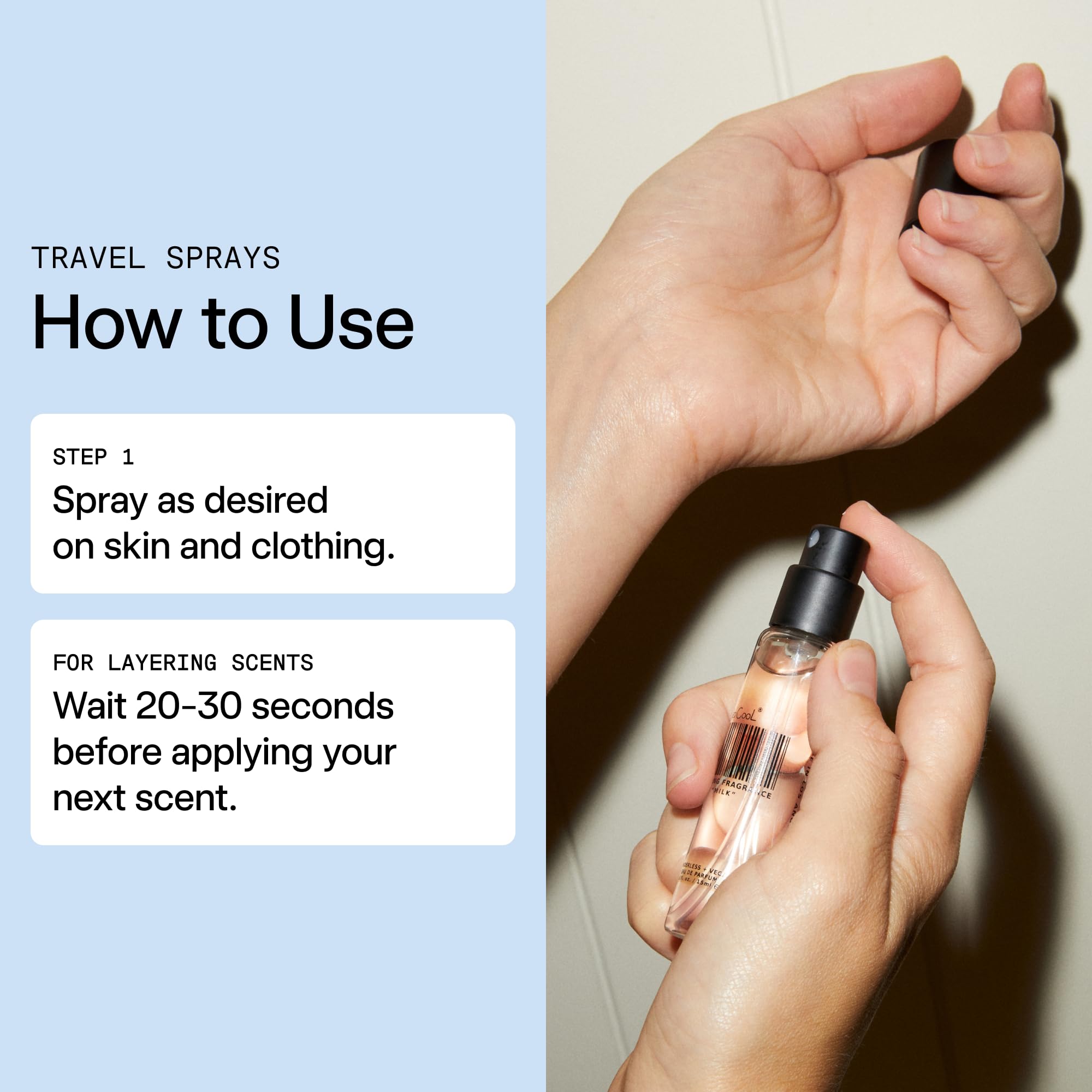 DedCool close-up spray nozzle in action for precise, no-waste application benefit