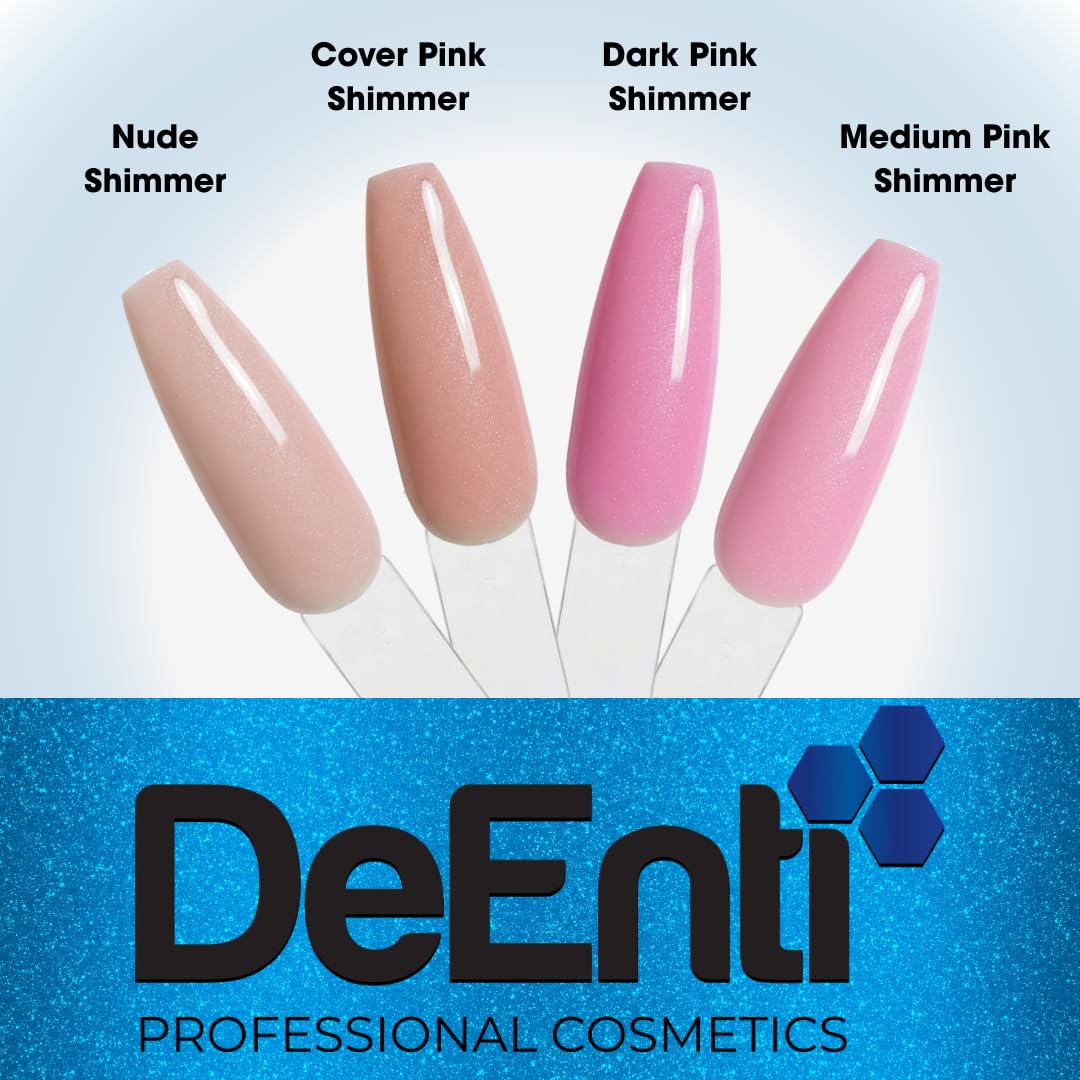 DeEnti dark pink finished manicure in lifestyle setting highlighting salon finish