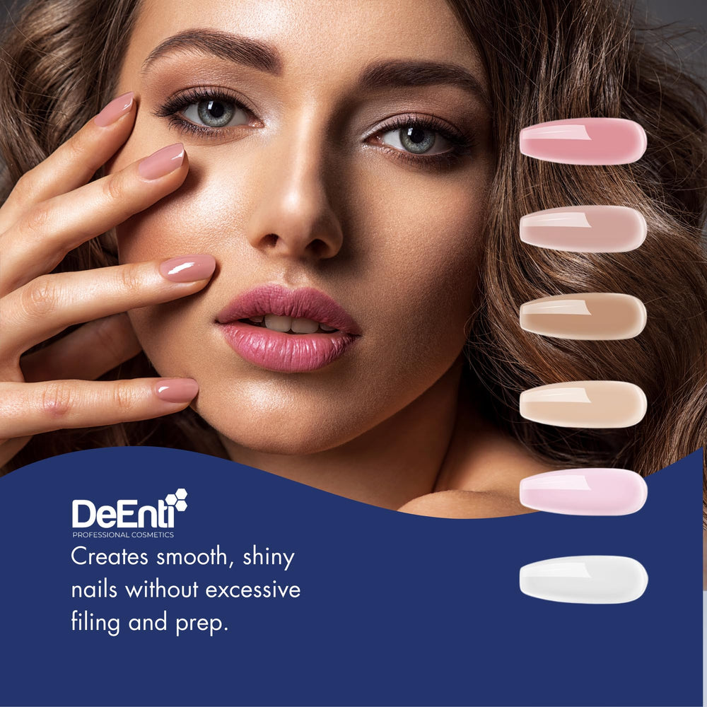 DeEnti powder with monomer and brush showing quick, clean application