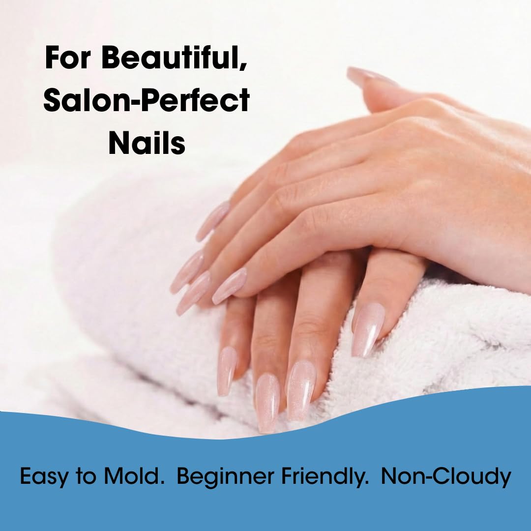 DeEnterprises sculpted nail extension detail showing durable, chip-resistant finish