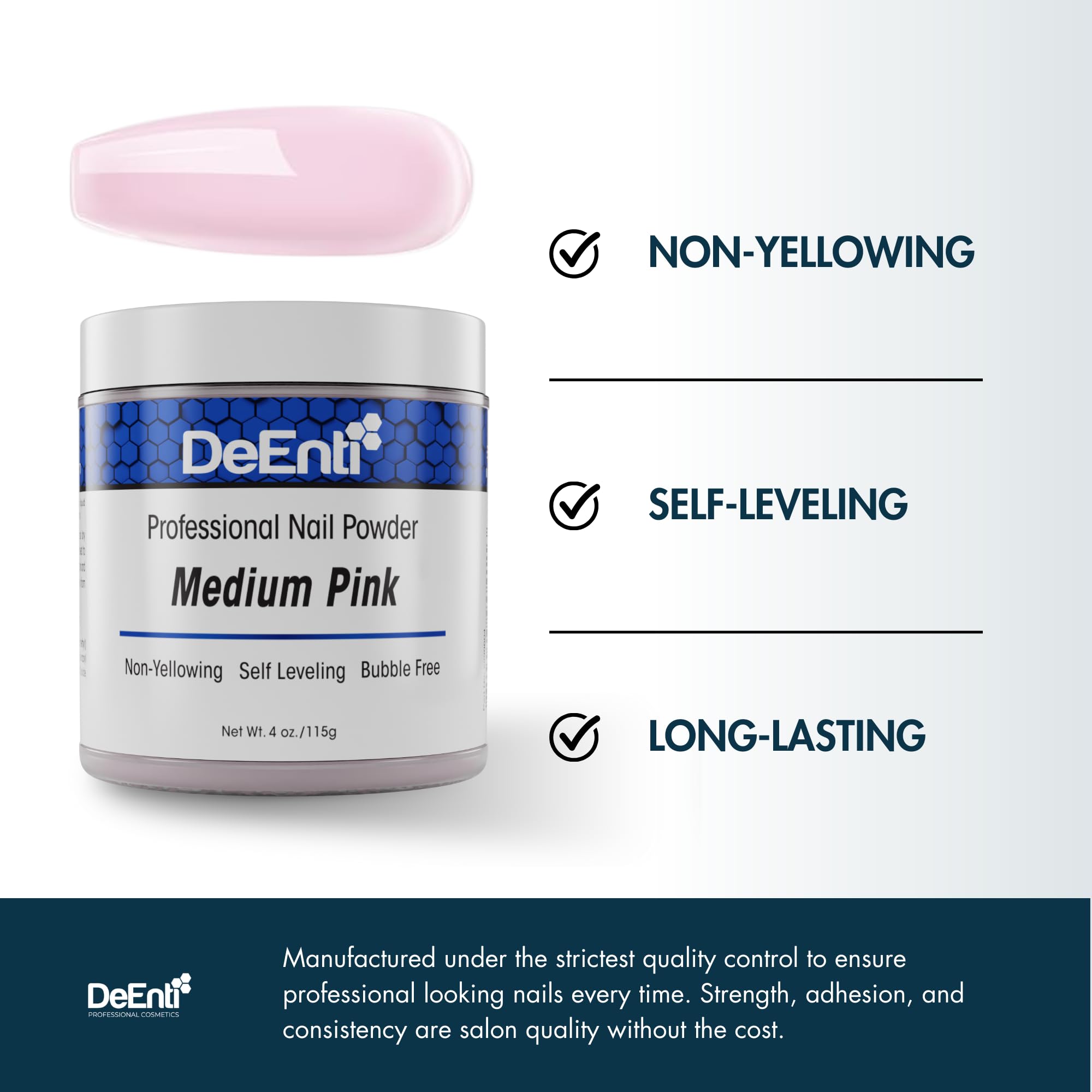 DeEnti acrylic bead on brush demonstrating predictable bead formation benefit
