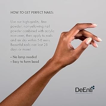 DeEnti powder close-up texture highlighting smooth beads for easy molding