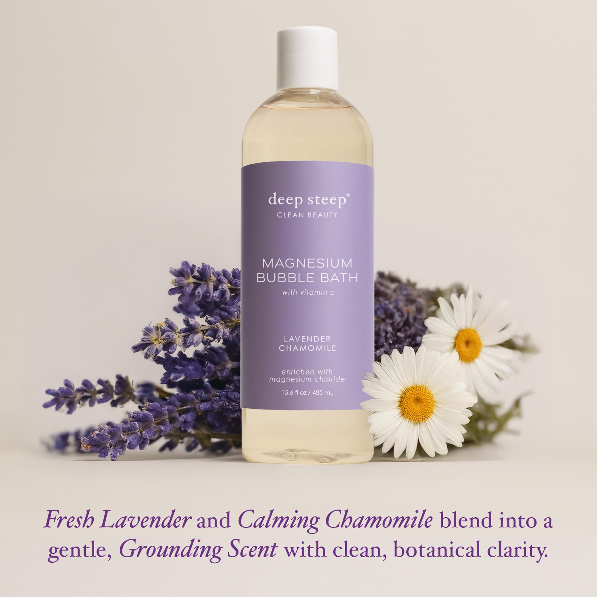 Deep Steep bubbles close-up showing foamy texture and gentle skin hydration