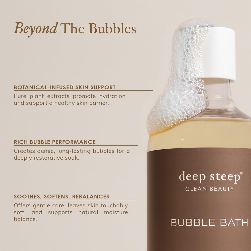 Deep Steep bottle beside common items to show 17oz size and value