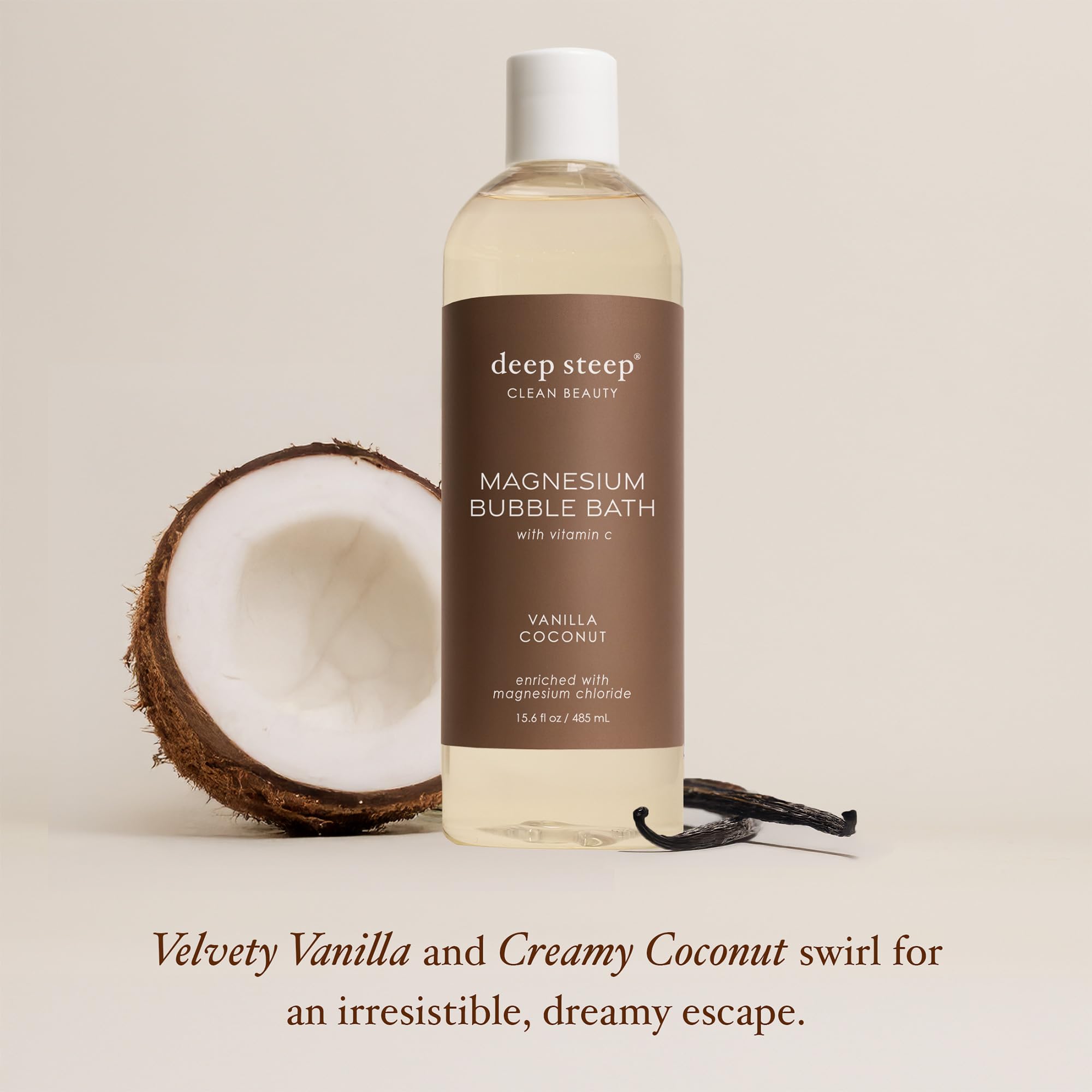 Close-up of rich bubbles formed by Deep Steep offering a soft, long-lasting soak