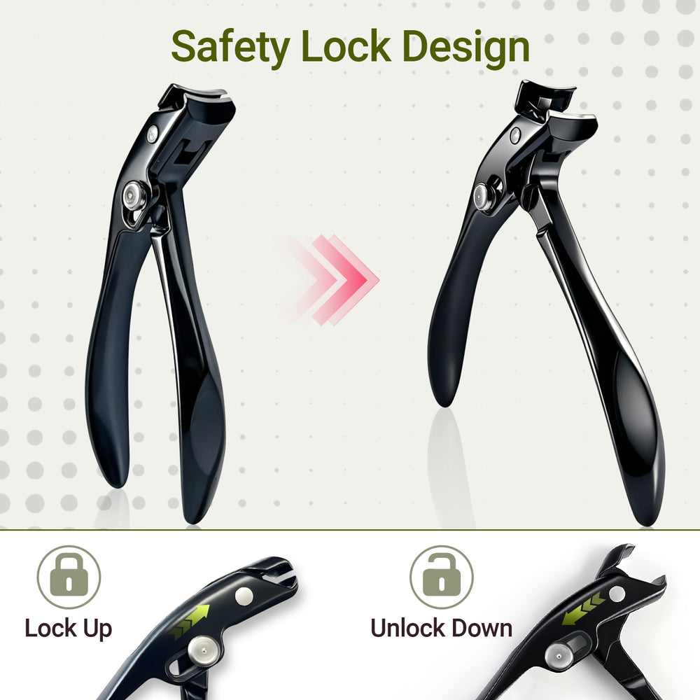 Deepfeel clippers in use by a senior enabling independent nail care benefit