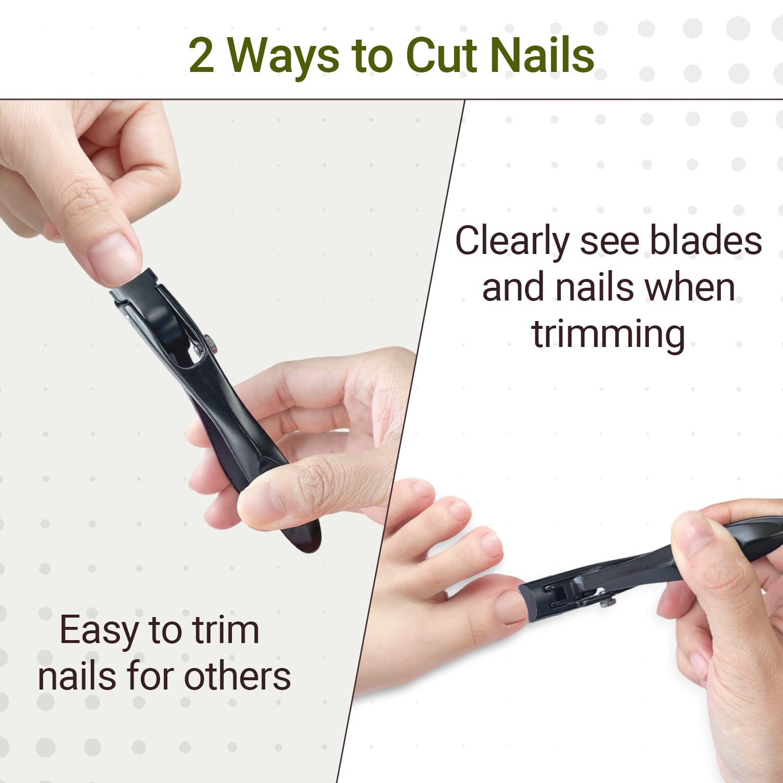 Deepfeel clippers next to ruler showing length and reach for easier bending benefit