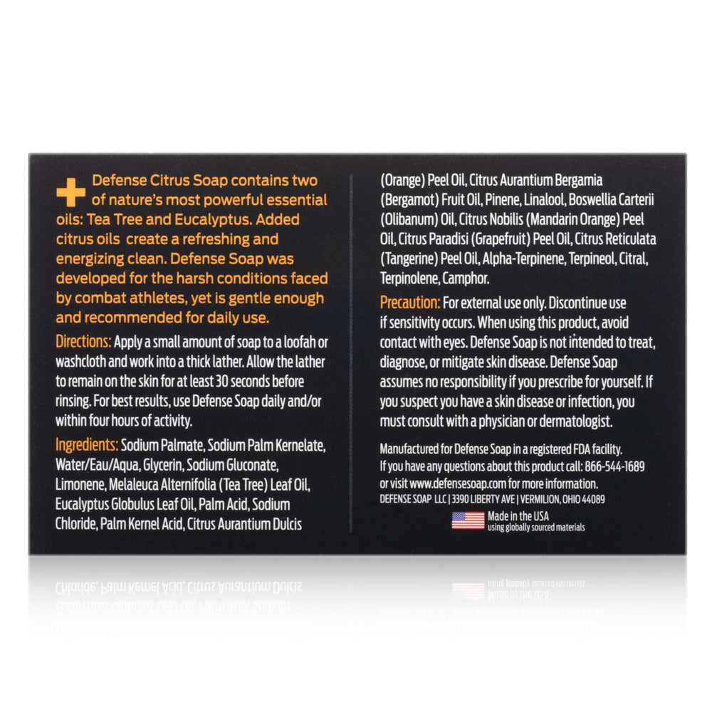 Defense Soap used by athlete after training for thorough refresh