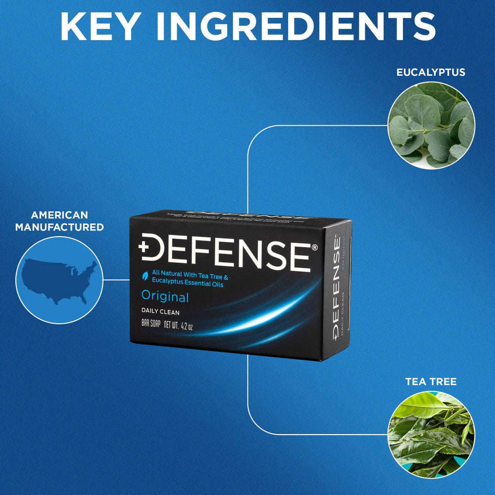 Defense Soap close-up of bar texture highlighting durability and fine milling