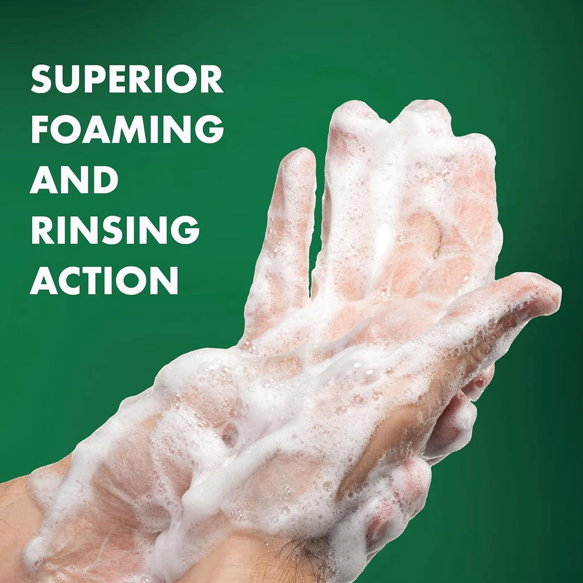 Defense Soap close-up of creamy foam illustrating rich lather and deep cleansing