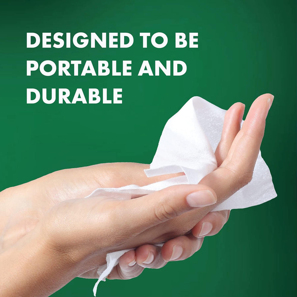 Defense Soap single wipe pulled from pack for fast on-the-go cleanups