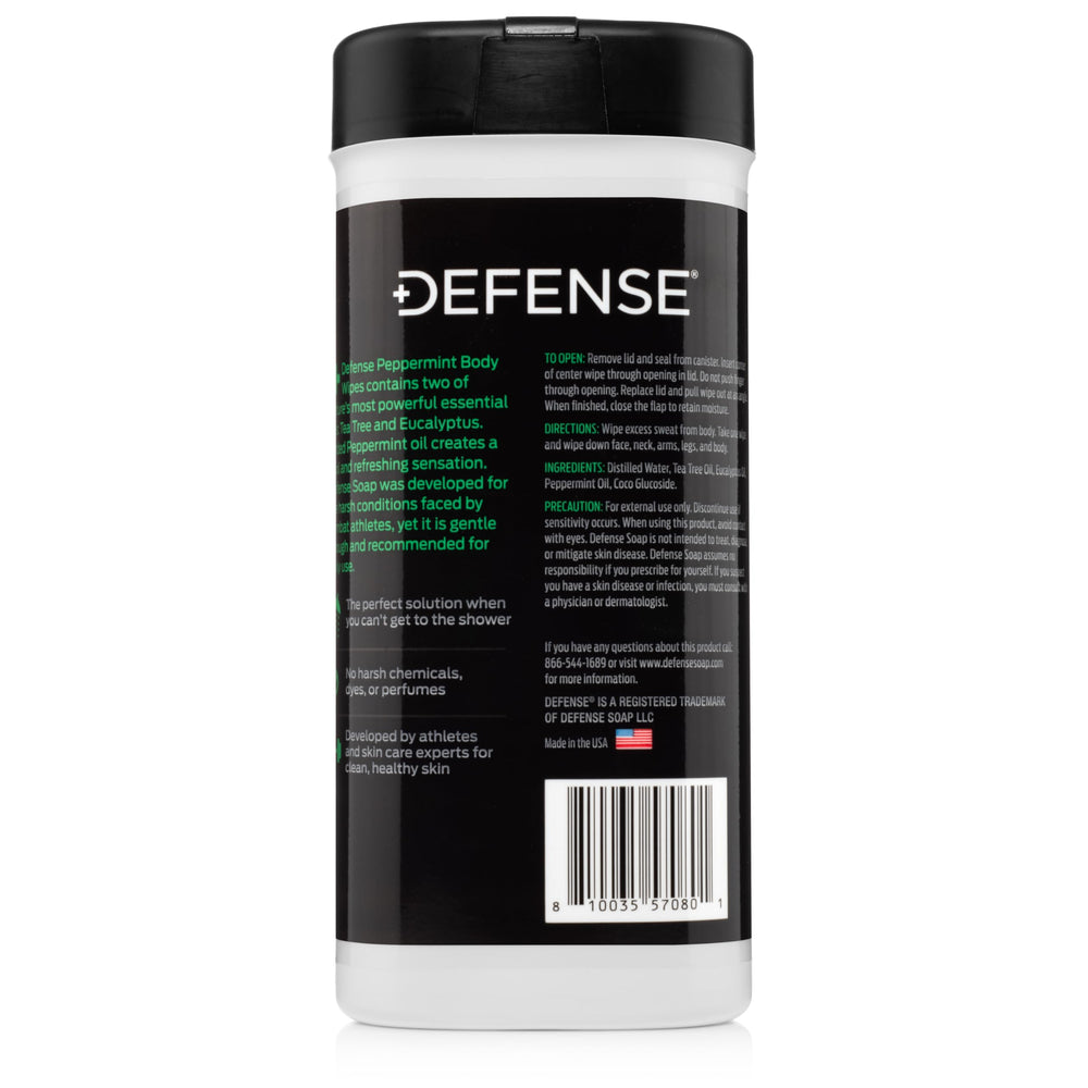 Defense Soap compact pack tucked in travel pocket for easy transport