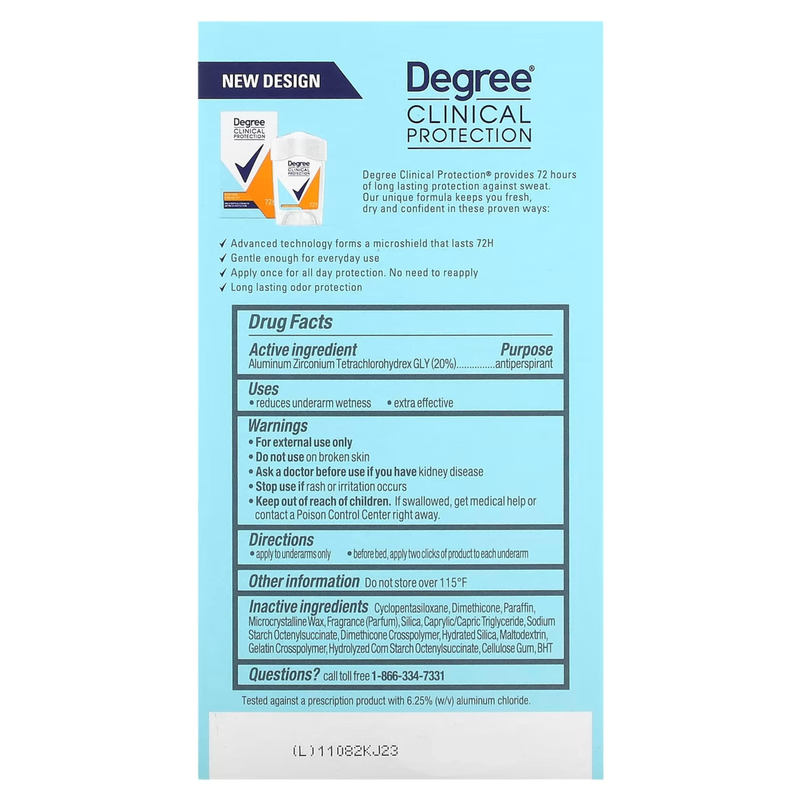 Degree Clinical in a gym bag ready for travel offering reliable on-the-go protection