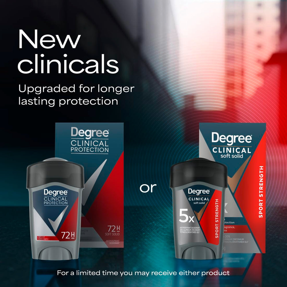 Degree Clinical stick visible inside a gym bag showing portability advantage