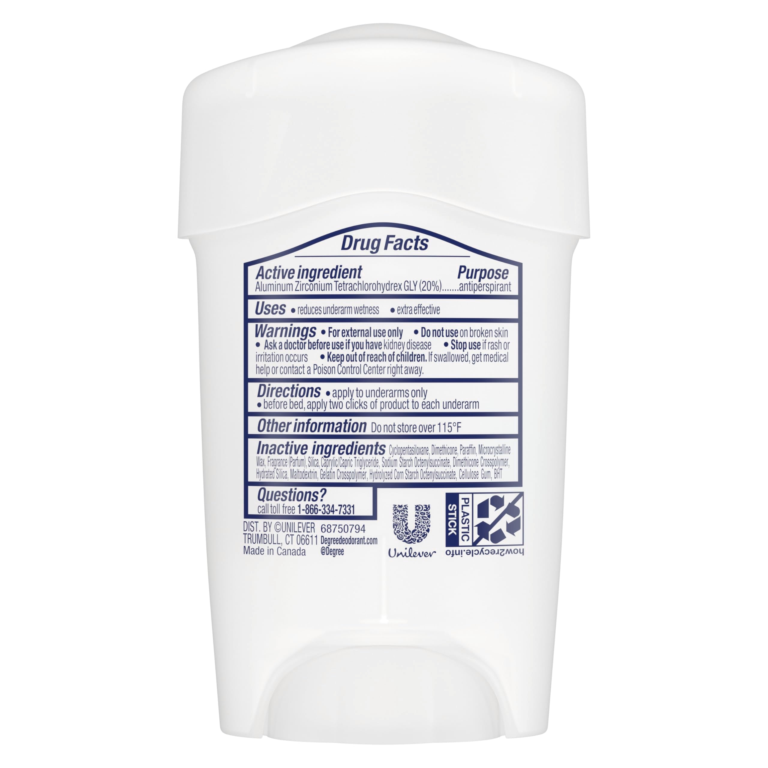 Three-count Degree Clinical pack displayed to highlight value and convenience