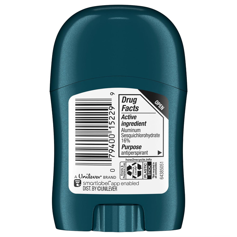 Degree single Cool Rush mini stick closed, compact and travel-ready benefit