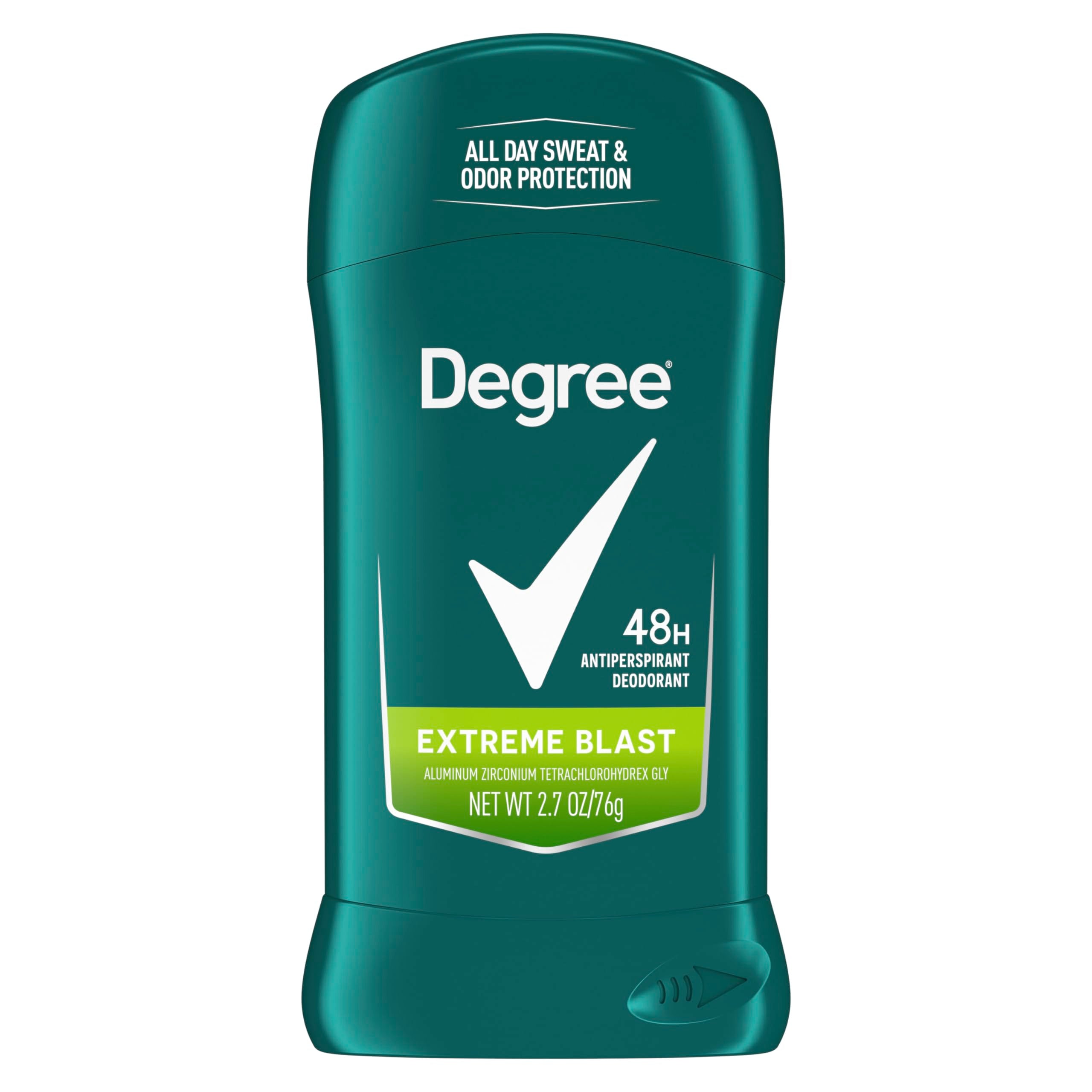 Degree Extreme Blast front packaging showing durable protection