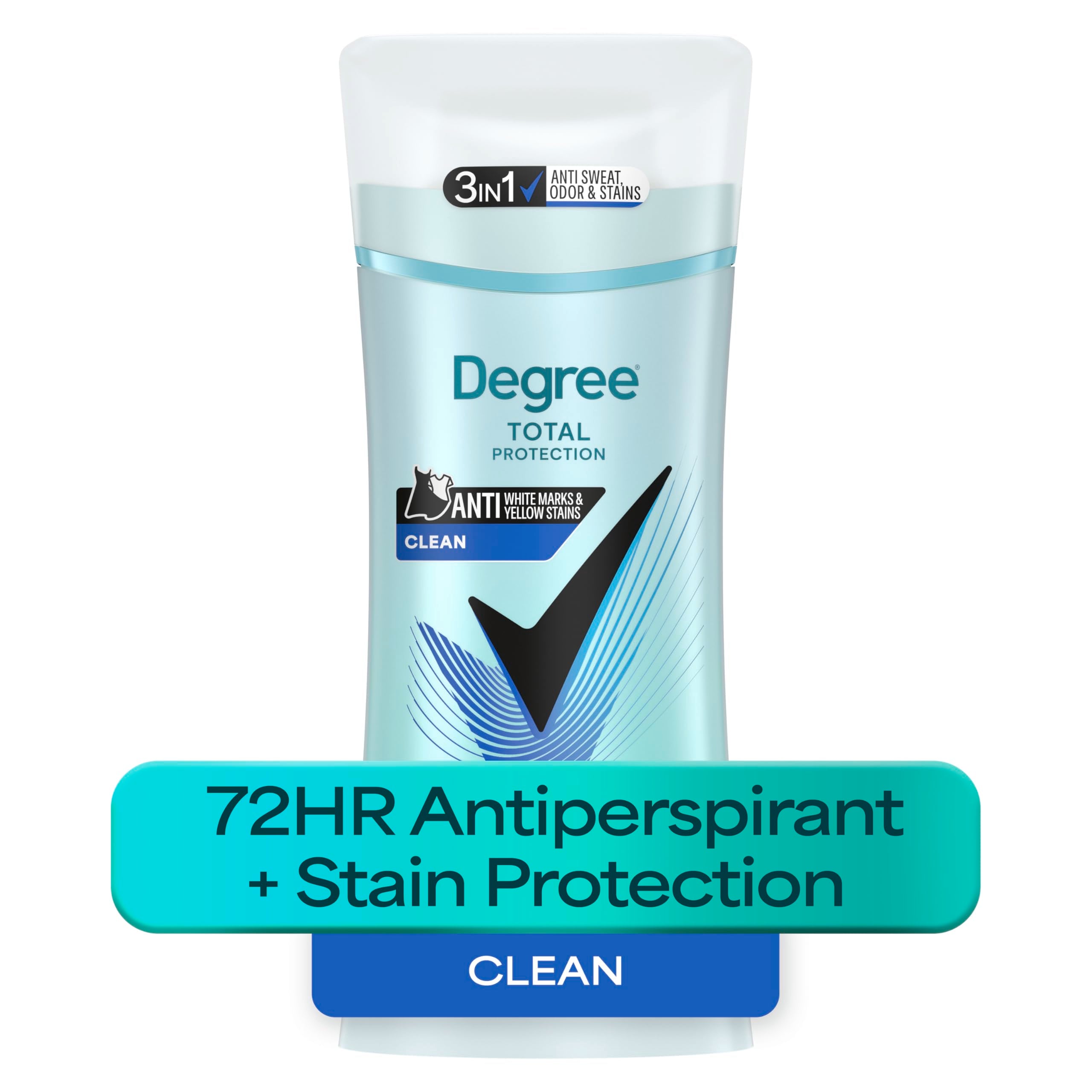 Degree Pure Clean on bathroom shelf staged for daily routine convenience