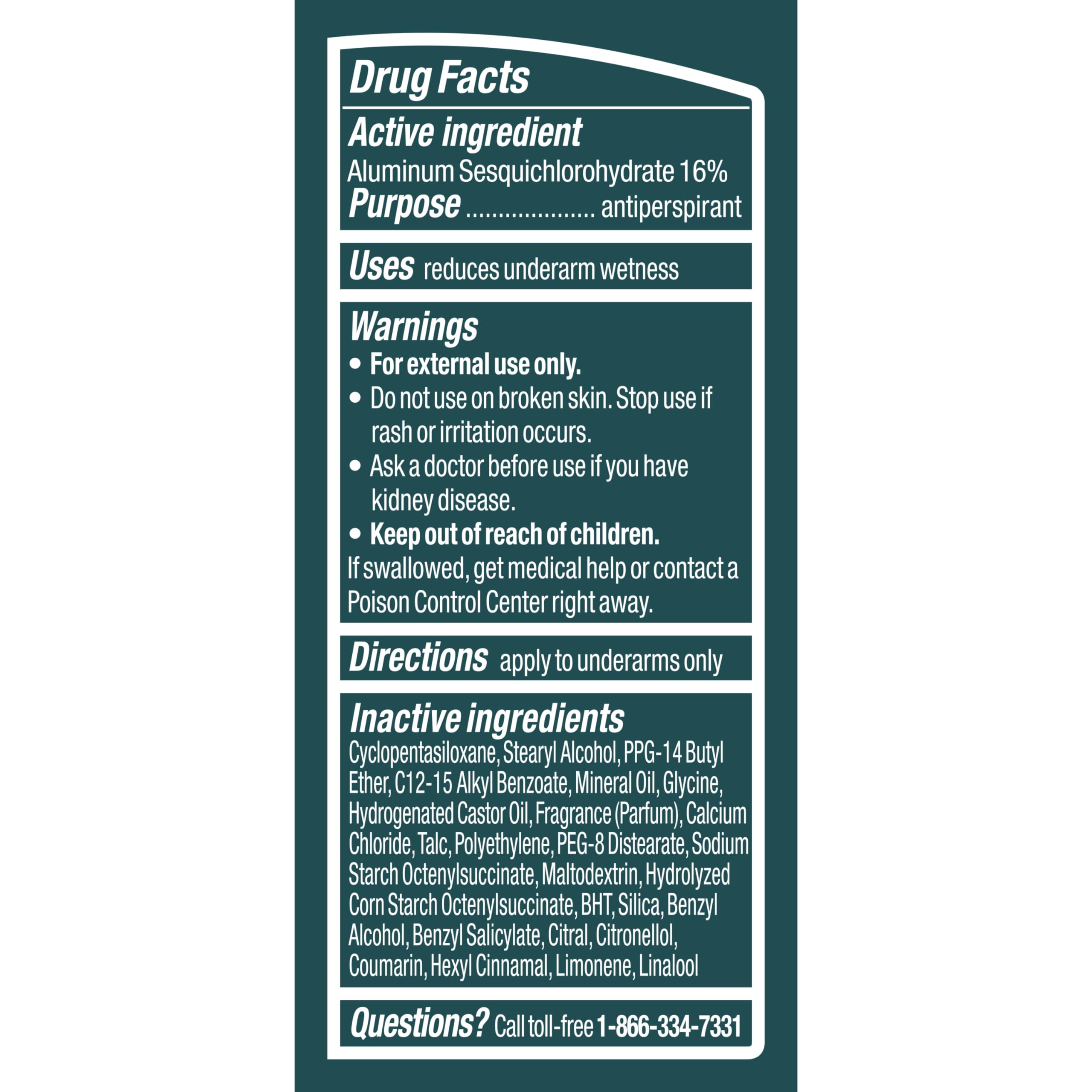 Degree packaging label close-up showing recyclable design and eco-conscious choice