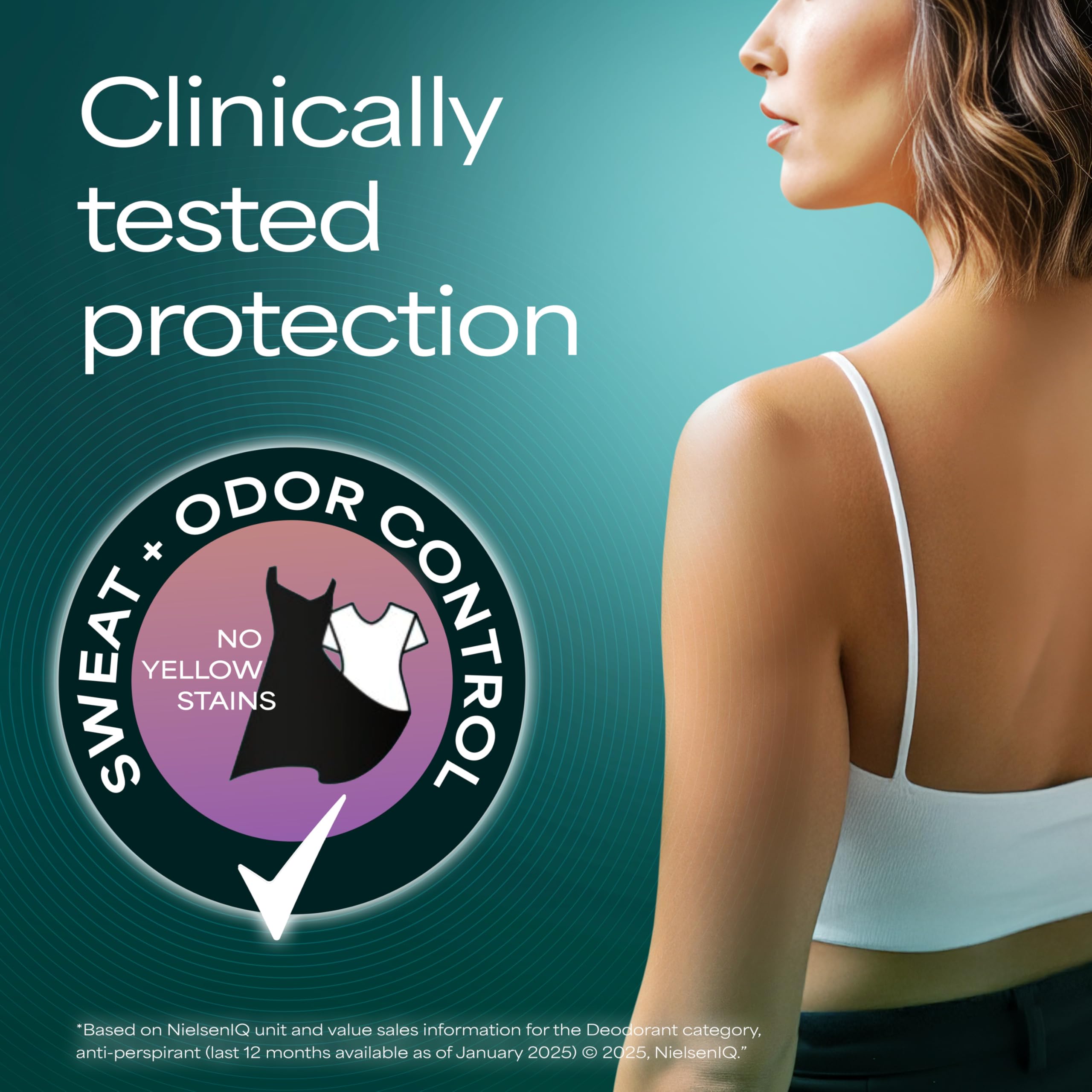 Degree Sexy Intrigue being applied underarm showing sweat-control benefit