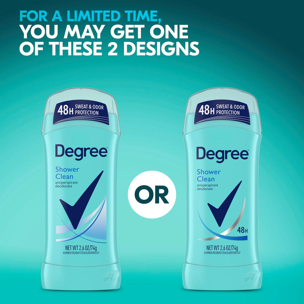 Degree antiperspirant opened and twisted up for easy application benefit