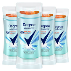 Degree Shower Clean front packaging showing sleek stick and clean scent benefit