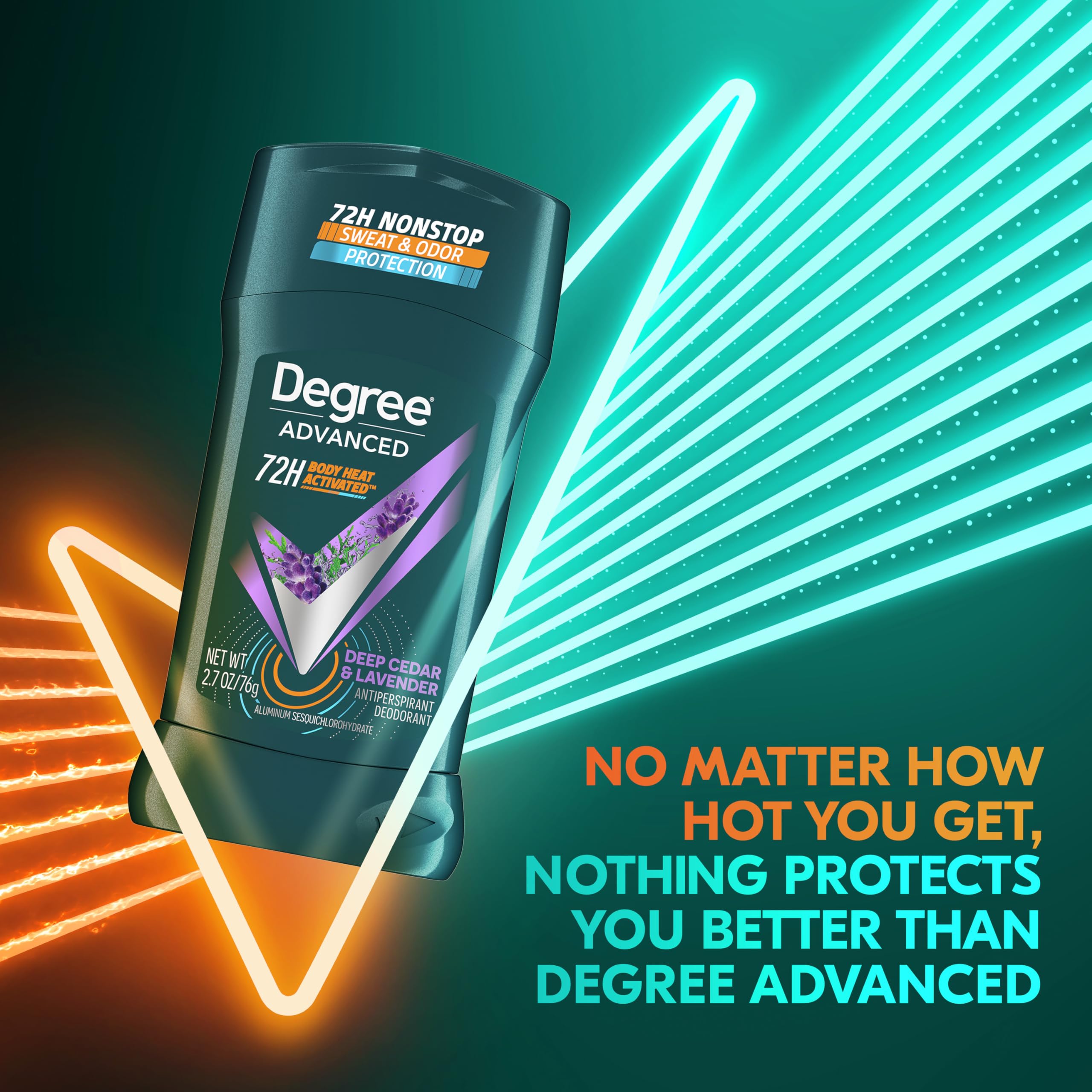 Degree product texture on skin demonstrating instant dry feel and sweat control