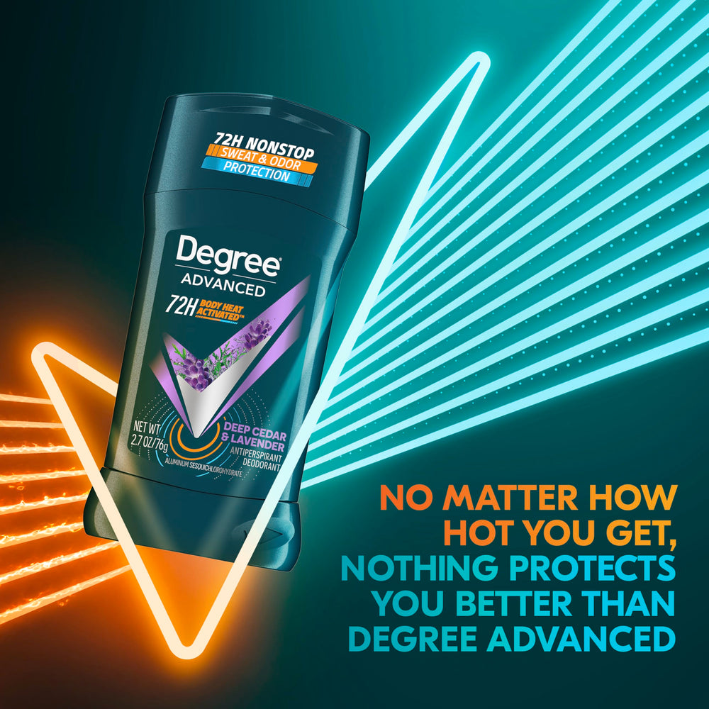 Degree product texture on skin demonstrating instant dry feel and sweat control