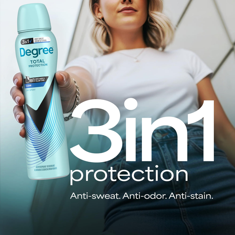 Degree protecting a black shirt from white marks for confident wardrobe wear