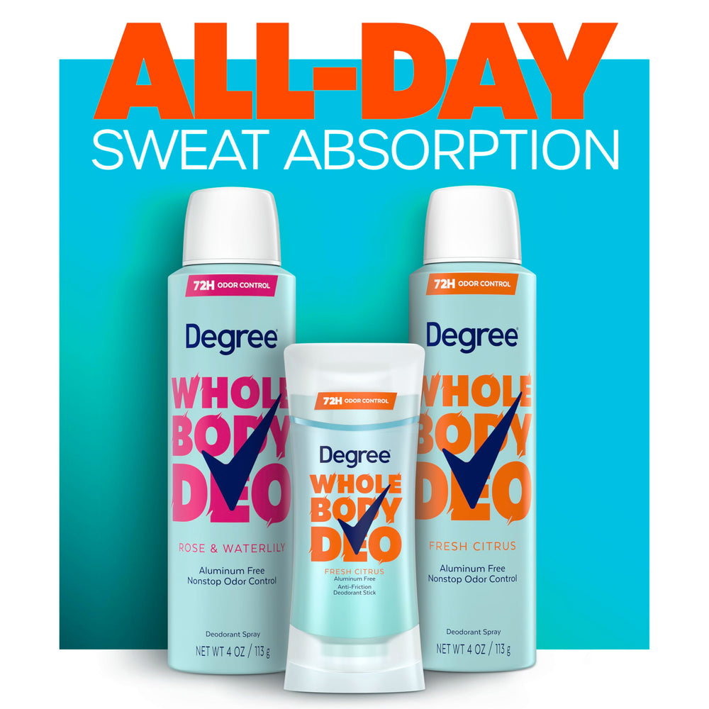 Degree ingredient and feature label highlighting aluminum-free formula