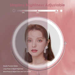 DEIOVWXS LED ring and touch sensor controls for adjustable illumination