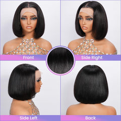 Dekume side profile on model demonstrating flattering silhouette and easy wear benefit