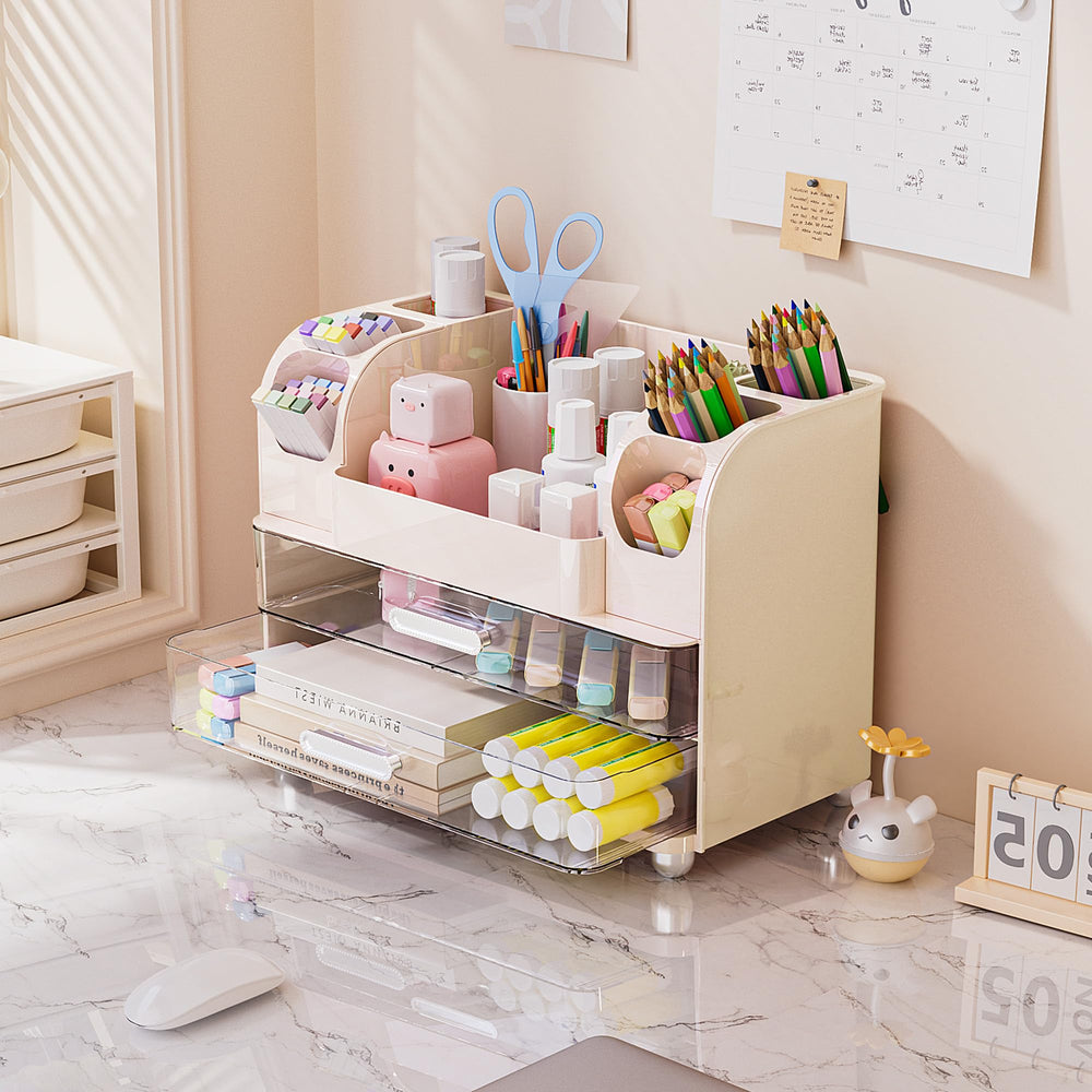 Delamu staged in bathroom giving a calm, tidy vanity and decor upgrade