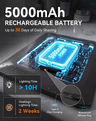 DeLanex 4-in-1 tray loaded with razors and brush showing organized storage benefit