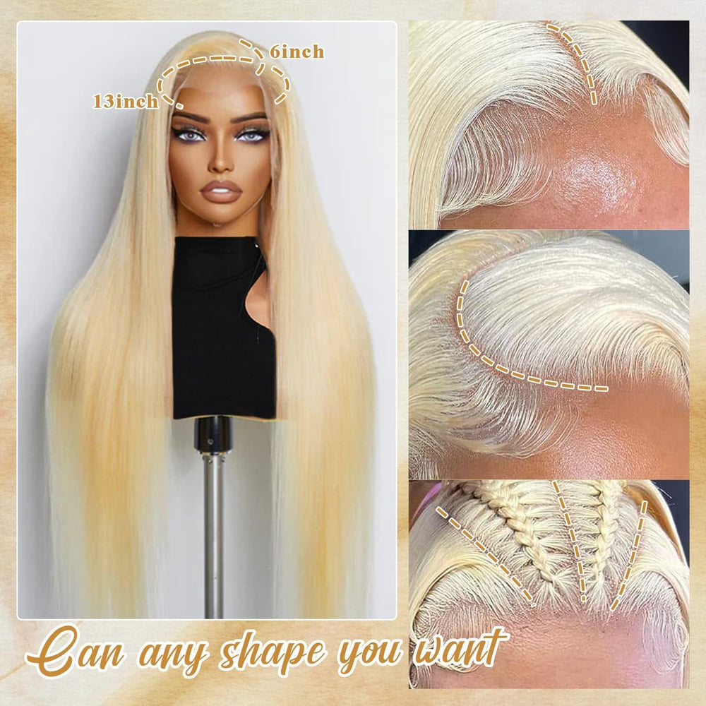 Deloni close-up of 13x6 HD lace frontal highlighting seamless blend benefit