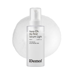 De:maf front bottle showing compact 5.24 fl oz serum, lightweight hydration benefit