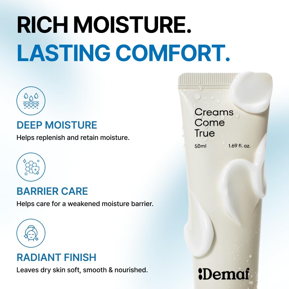 De:maf open jar top view revealing smooth cream surface and no greasy layer