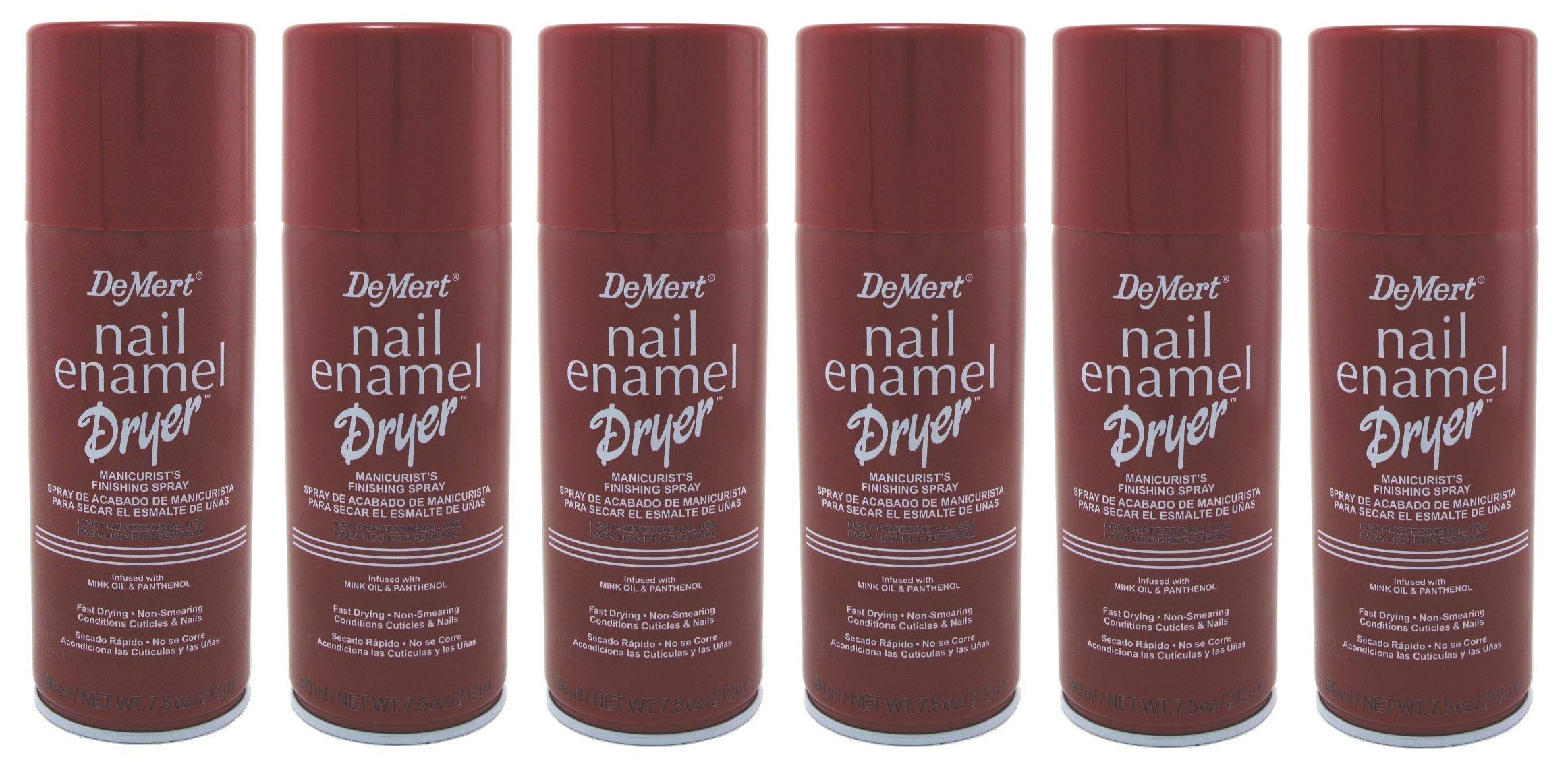 Demert spray can front view showing label and fast-dry benefit